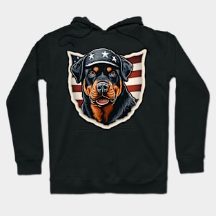 Patriotic Rottweiler Hoodie